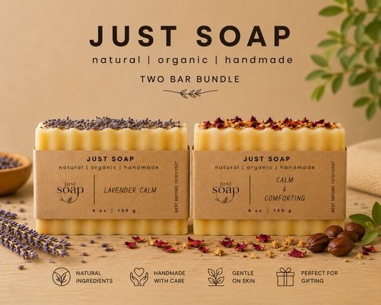 2 Bar Handmade Soap Bundle | Just Soap